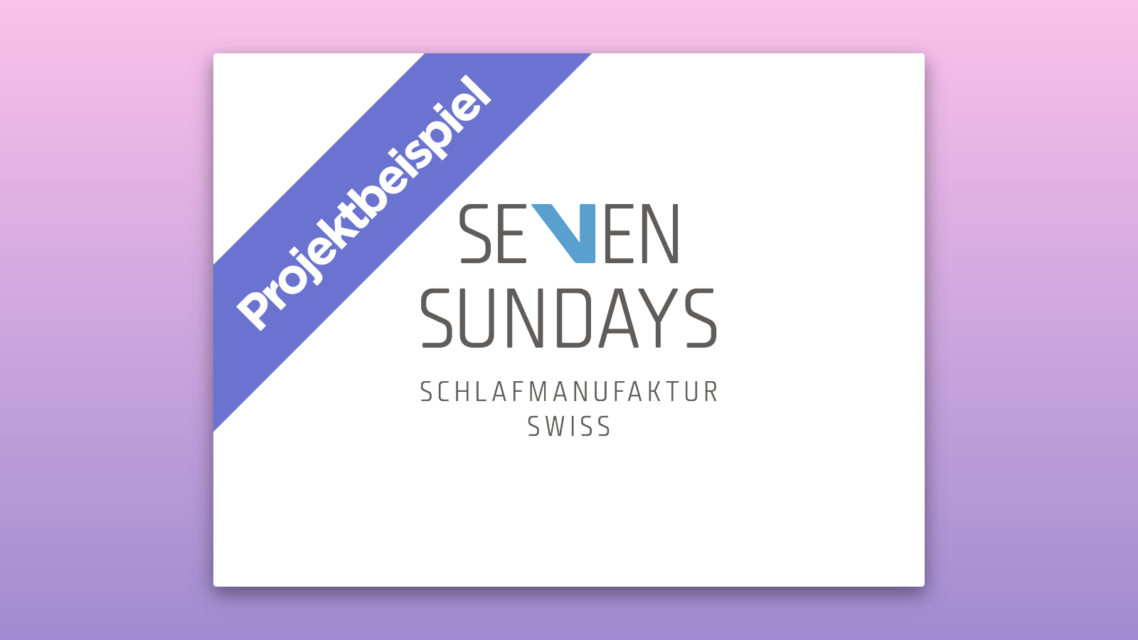 Projektbeispiel: Nutzung von Shopifys JavaScript Buy SDK auf SevenSundays.ch